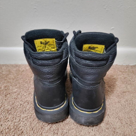 Dr. Martens Black Steel Toe Work Boots Size 7L/6M/38 - Picture 4 of 12
